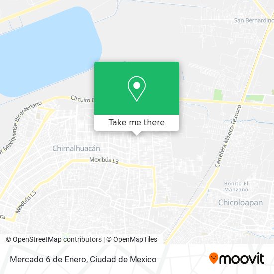 Mercado 6 de Enero map