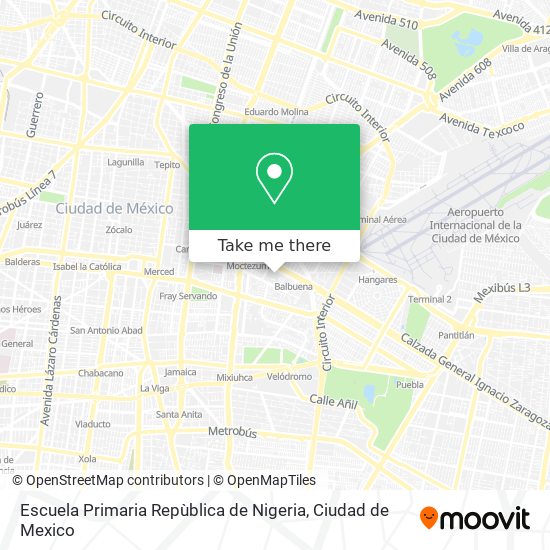 Escuela Primaria Repùblica de Nigeria map