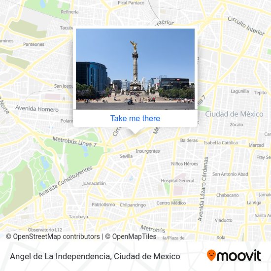 Mapa de Angel de La Independencia