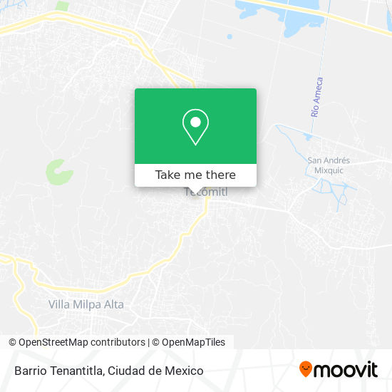 Mapa de Barrio Tenantitla
