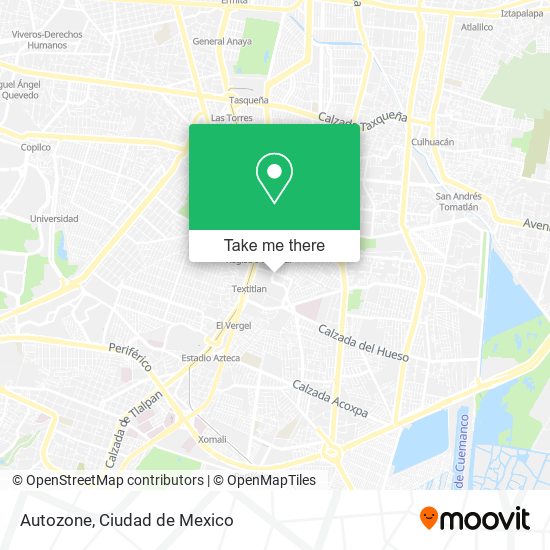 Mapa de Autozone