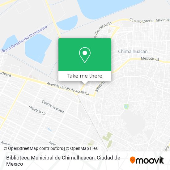 Mapa de Biblioteca Municipal de Chimalhuacán
