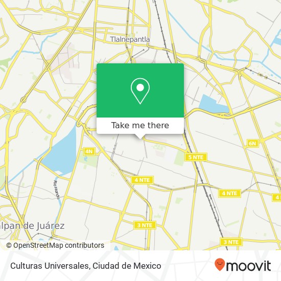 Culturas Universales map