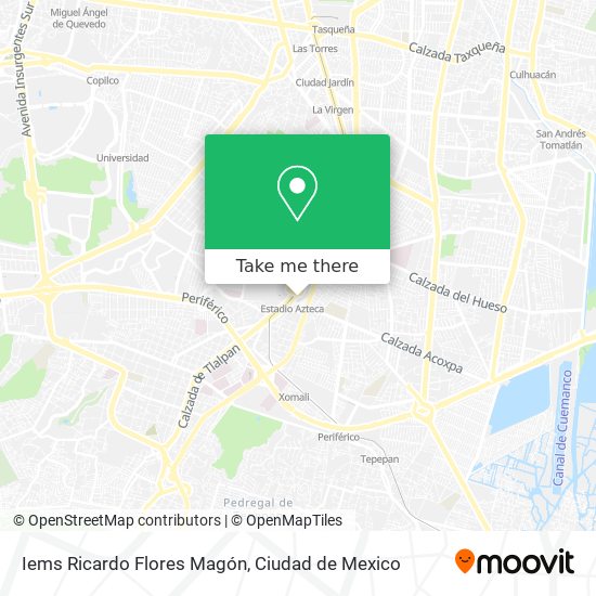 Mapa de Iems Ricardo Flores Magón