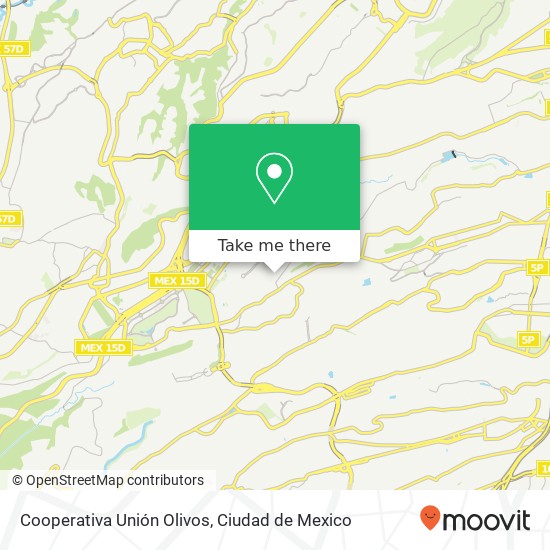 Cooperativa Unión Olivos map
