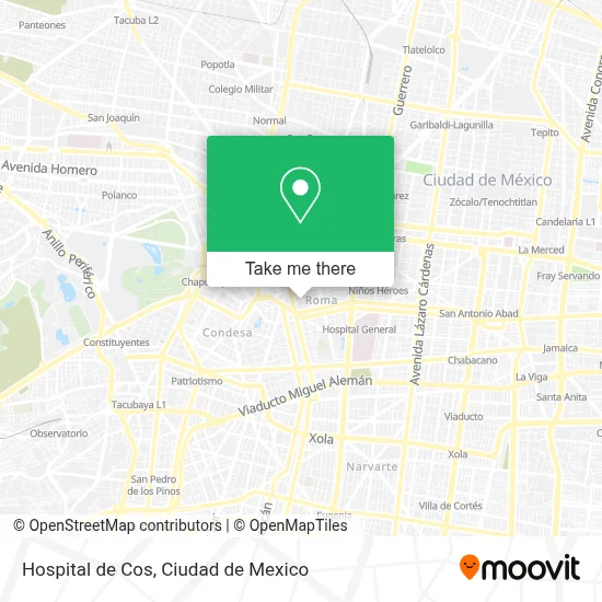 Hospital de Cos map