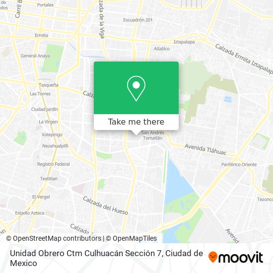 Unidad Obrero Ctm Culhuacán Sección 7 map
