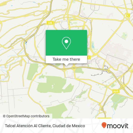 Telcel Atención Al Cliente map