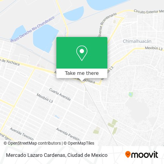 Mapa de Mercado Lazaro Cardenas