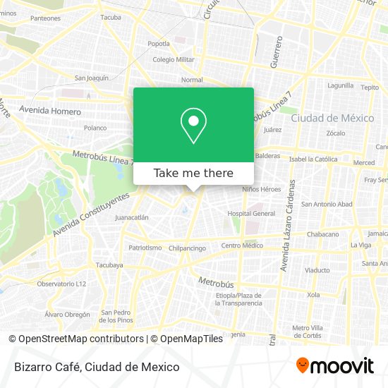 Mapa de Bizarro Café
