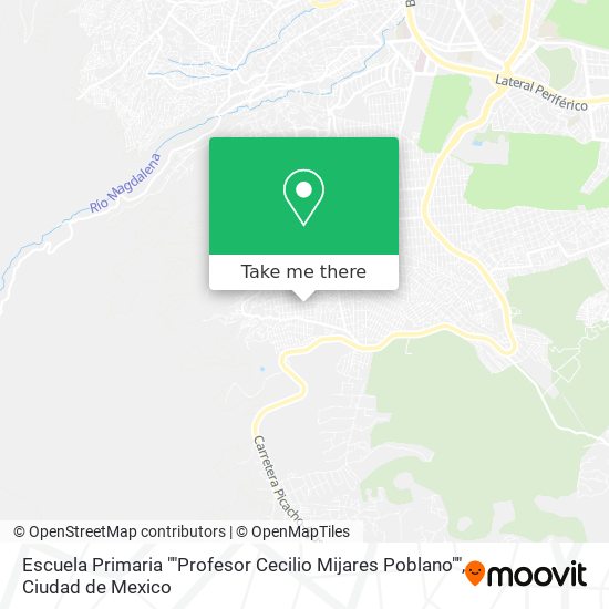 Escuela Primaria ""Profesor Cecilio Mijares Poblano"" map