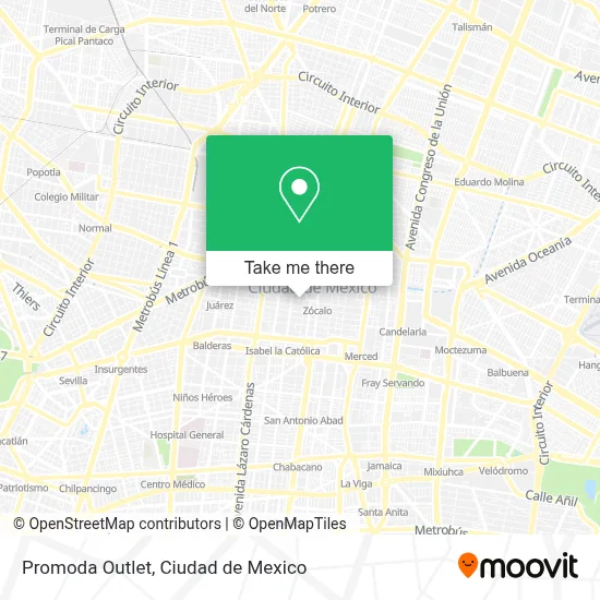 Promoda Outlet map