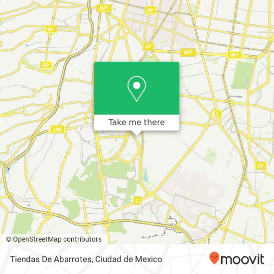 Mapa de Tiendas De Abarrotes