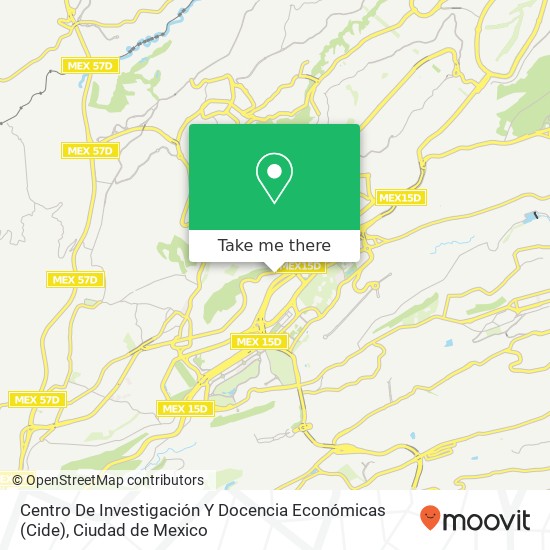 Centro De Investigación Y Docencia Económicas (Cide) map