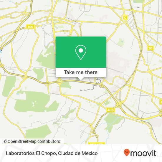 Laboratorios El Chopo map