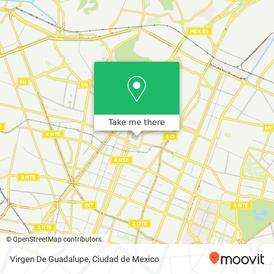 Virgen De Guadalupe map