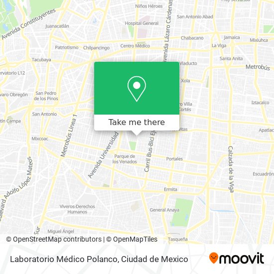 Laboratorio Médico Polanco map