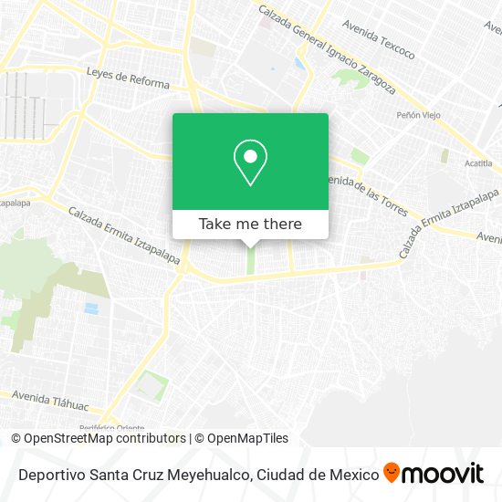 Deportivo Santa Cruz Meyehualco map