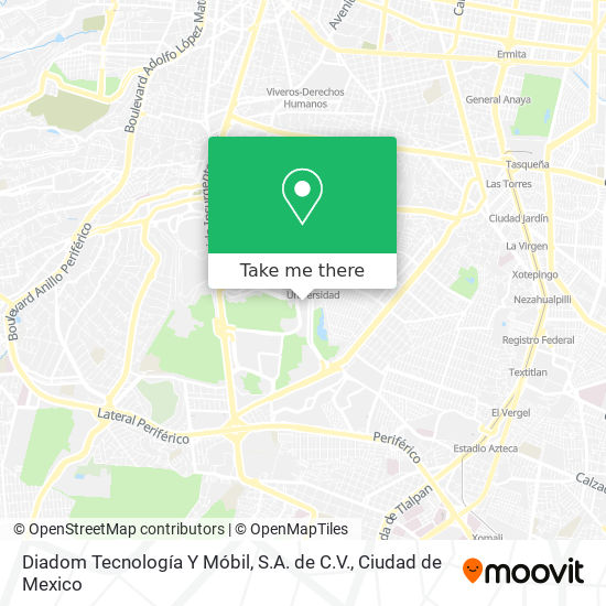 Diadom Tecnología Y Móbil, S.A. de C.V. map