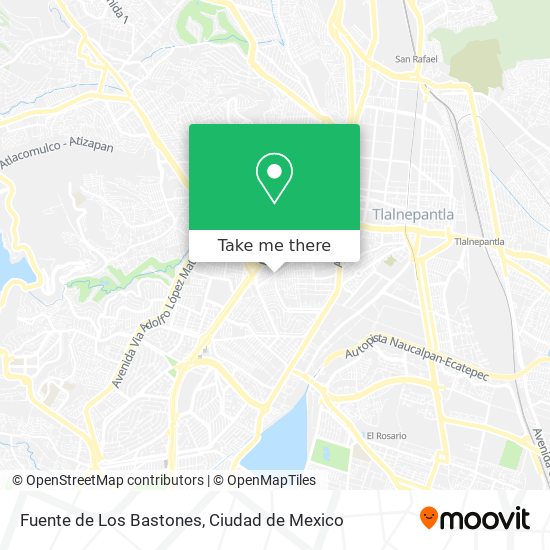 Fuente de Los Bastones map