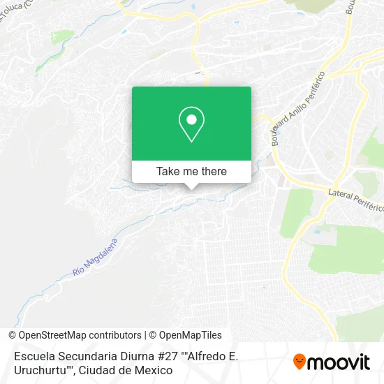 Mapa de Escuela Secundaria Diurna #27 ""Alfredo E. Uruchurtu""