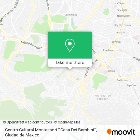 Mapa de Centro Cultural Montessori ""Casa Dei Bambini""