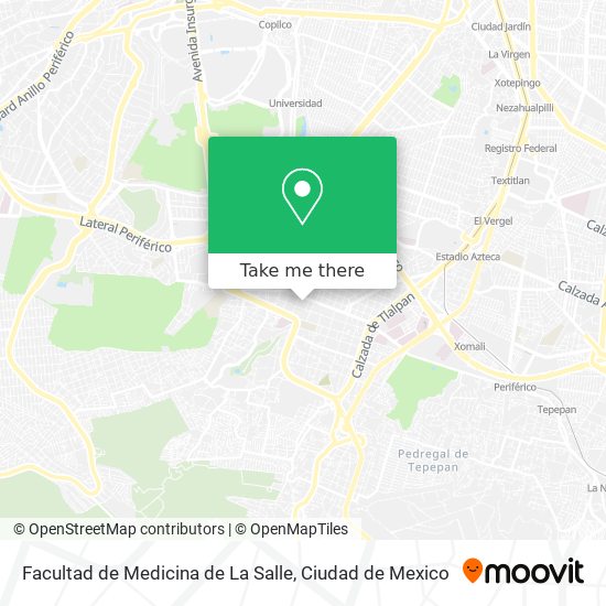 Facultad de Medicina de La Salle map
