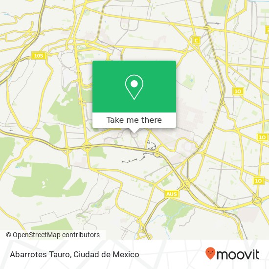 Abarrotes Tauro map