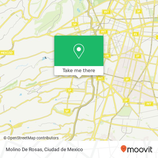 Molino De Rosas map