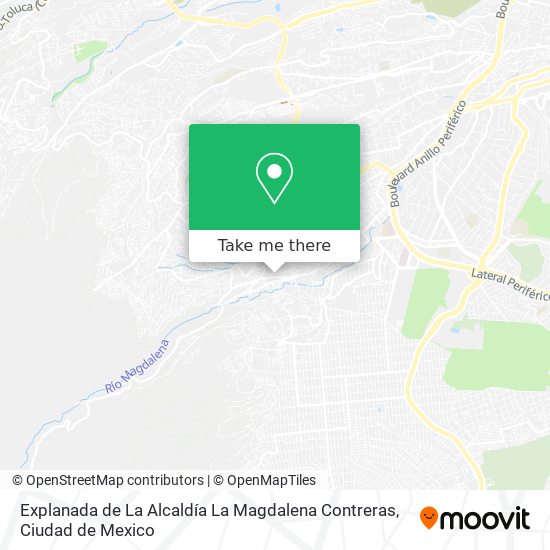 Mapa de Explanada de La Alcaldía La Magdalena Contreras