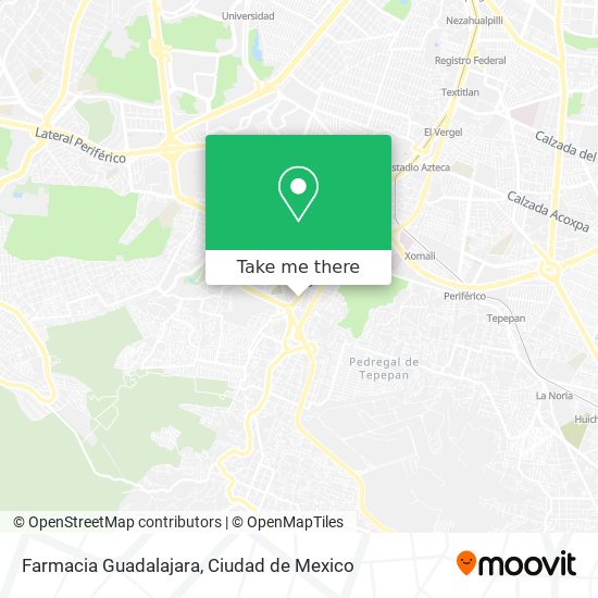 Mapa de Farmacia Guadalajara