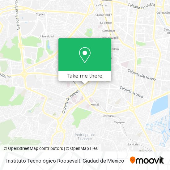 Mapa de Instituto Tecnológico Roosevelt