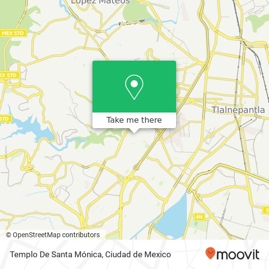 Templo De Santa Mónica map