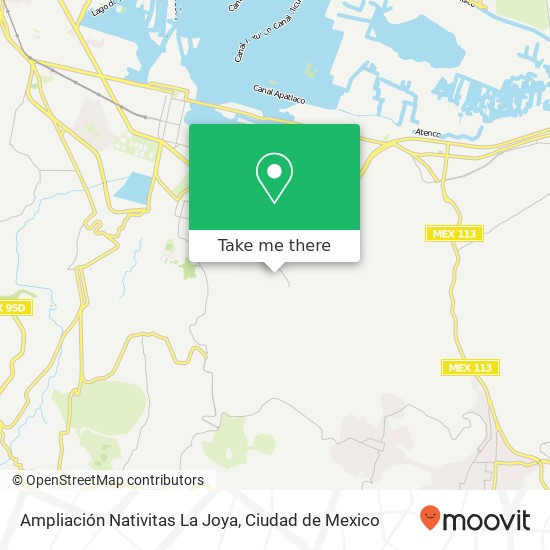 Ampliación Nativitas La Joya map