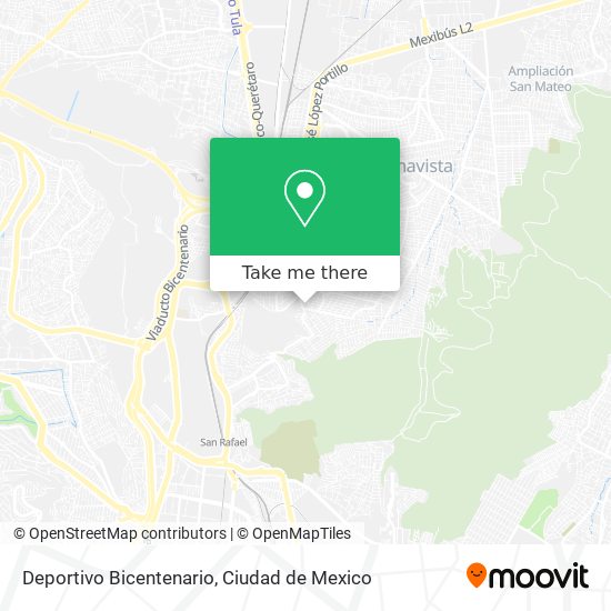 Deportivo Bicentenario map