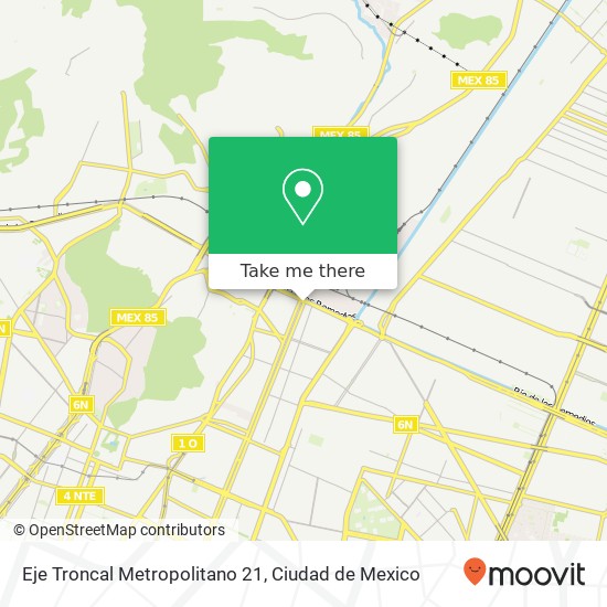 Eje Troncal Metropolitano 21 map