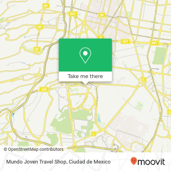 Mundo Joven Travel Shop map