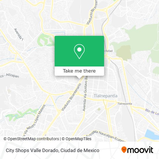 How to get to City Shops Valle Dorado in Cuautitlán Izcalli by Bus, Metro  or Train?