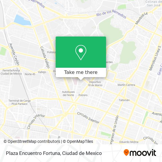 Mapa de Plaza Encuentro Fortuna