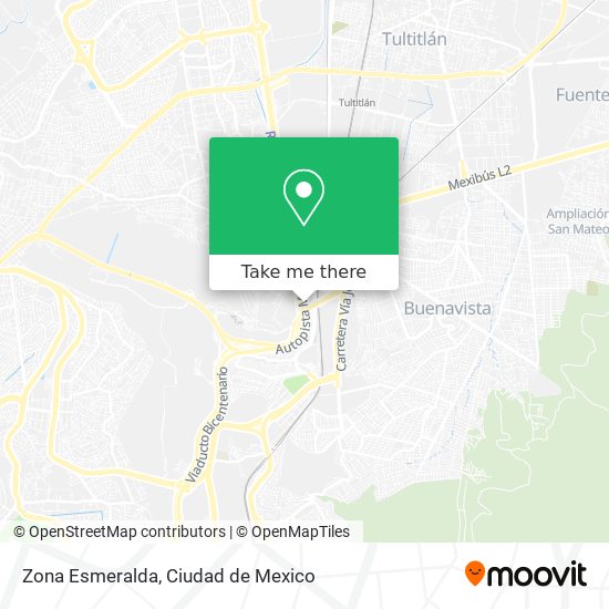 Zona Esmeralda map