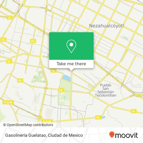 Gasolineria Guelatao map