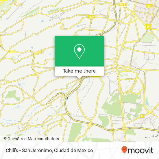 Mapa de Chili's - San Jerónimo