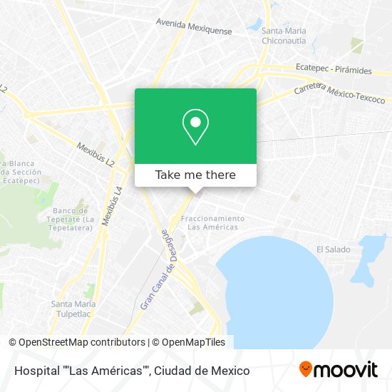 Mapa de Hospital ""Las Américas""