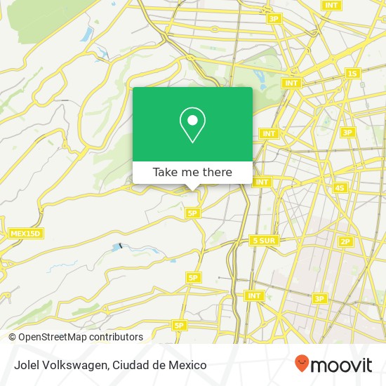 Mapa de Jolel Volkswagen