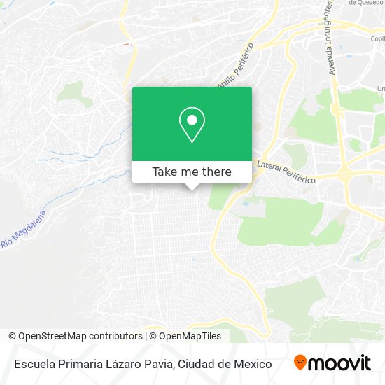Mapa de Escuela Primaria Lázaro Pavia