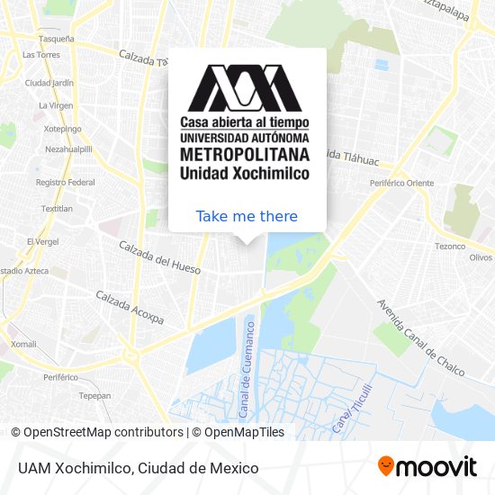 UAM Xochimilco map