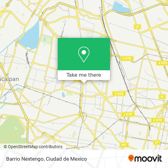 Barrio Nextengo map