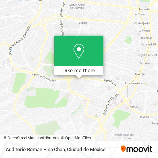 Auditorio Román Piña Chan map