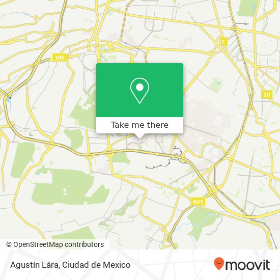 Mapa de Agustín Lára