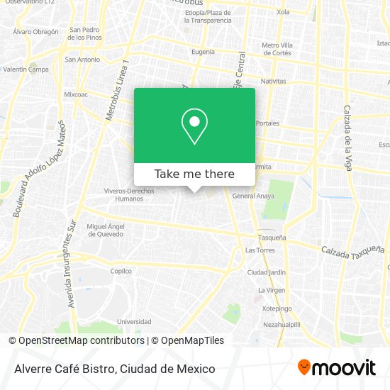 Alverre Café Bistro map